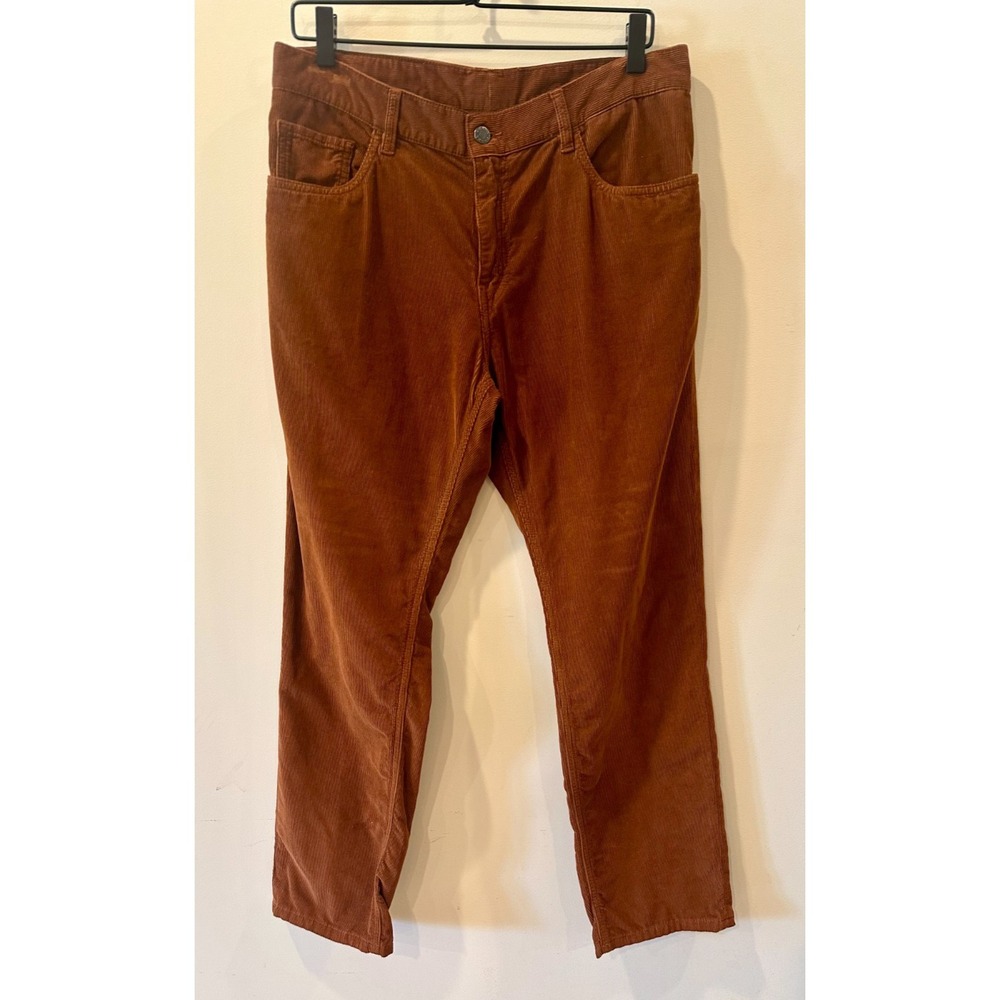 Prada Milano Brown Corduroy Tapered Fit Trouser Men's Sz 34 Designer Italian